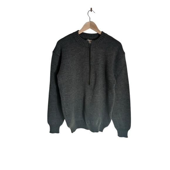 Swiss Army Other - Vintage Swiss Army Wool Sweater Pullover Jumper Half-Zip 90s Genuine Size 48